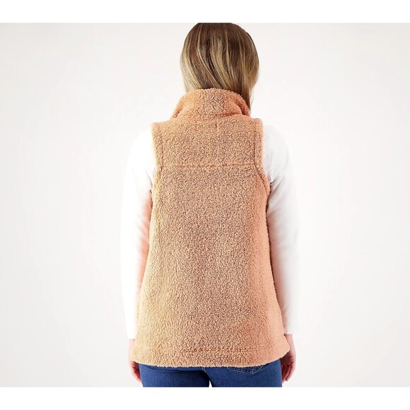 Koolaburra by UGG Brushed Back Sherpa Vest (Dune, Small) - Picture 4 of 5